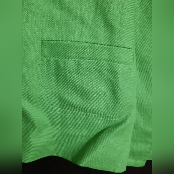 Alexandra Bartlett Linen Cropped Blazer Jacket - Picture 8 of 11